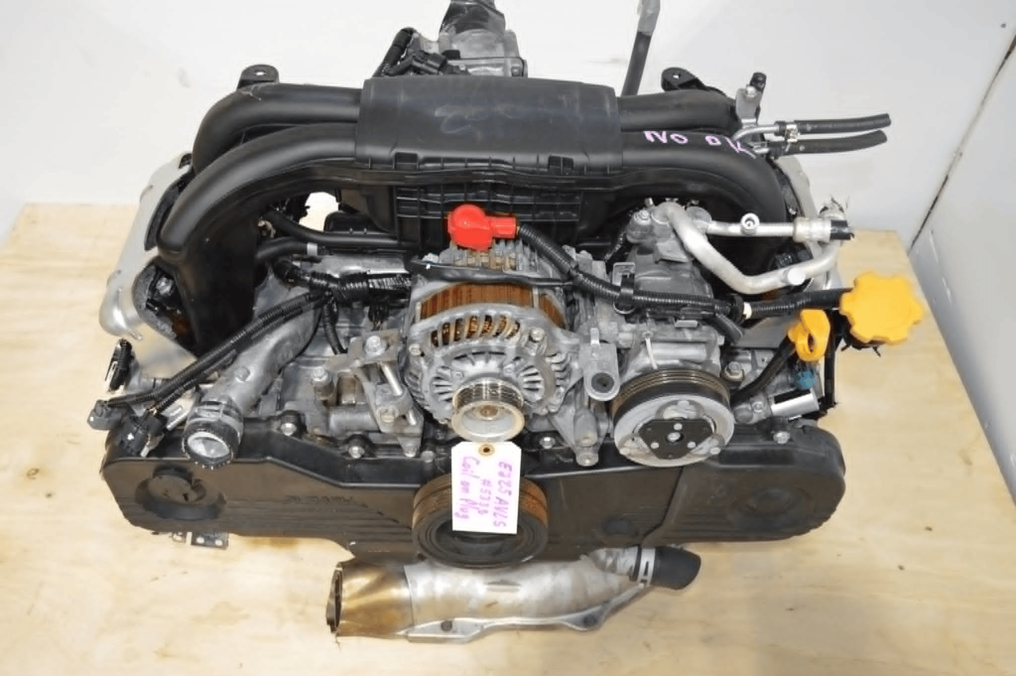 2006 - 2010 SUBARU FORESTER EJ25 AVLS 2.5L 4 CYL (PLASTIC INTAKE, COIL-ON-PLUG) JDM IMPORTED ENGINE - photo 2