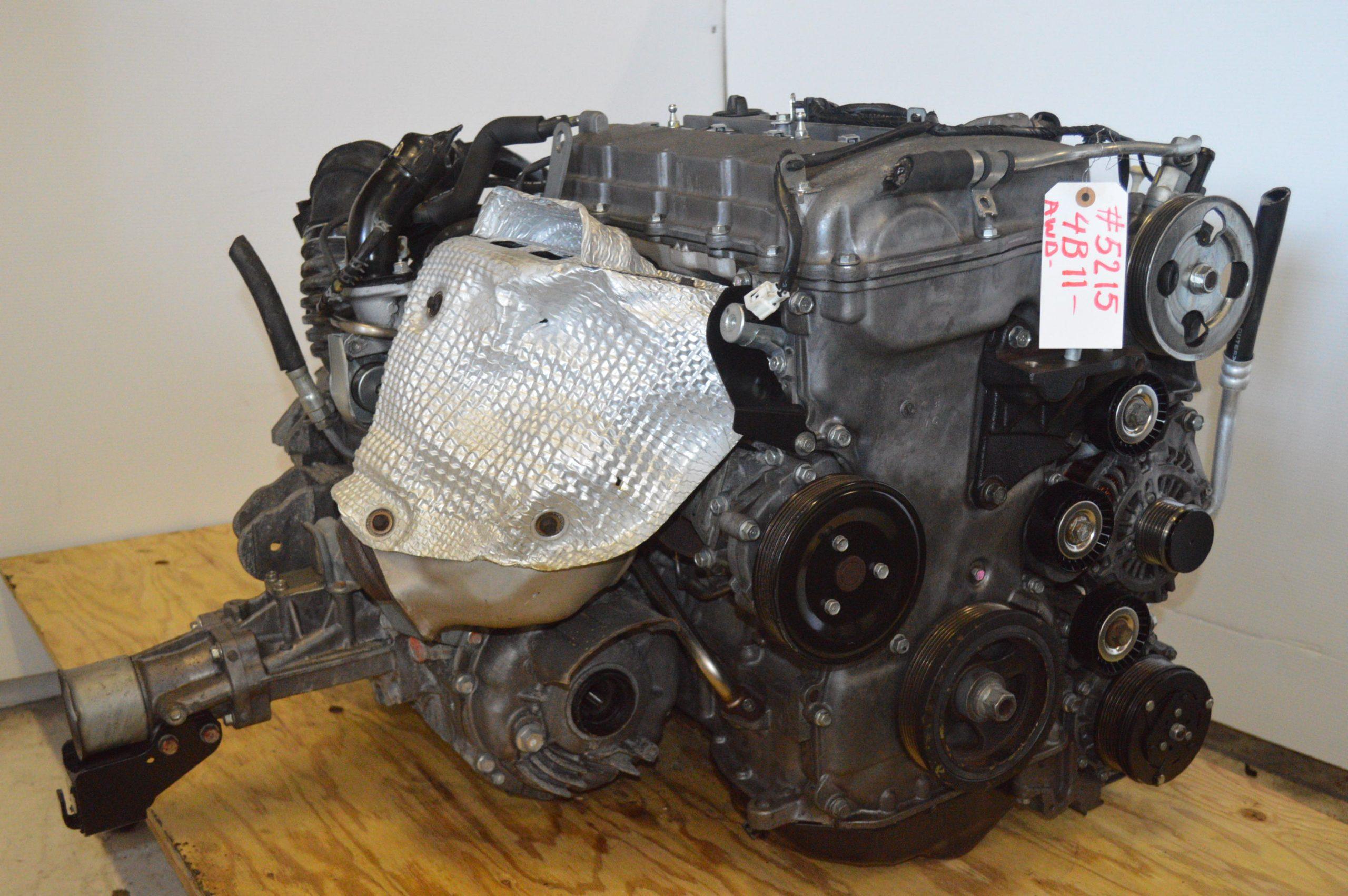 JDM 2008-2015 MITSUBISHI LANCER EVO X RALLIART 2.0L DOHC 4B11 TURBO MIVEC ENGINE ONLY.