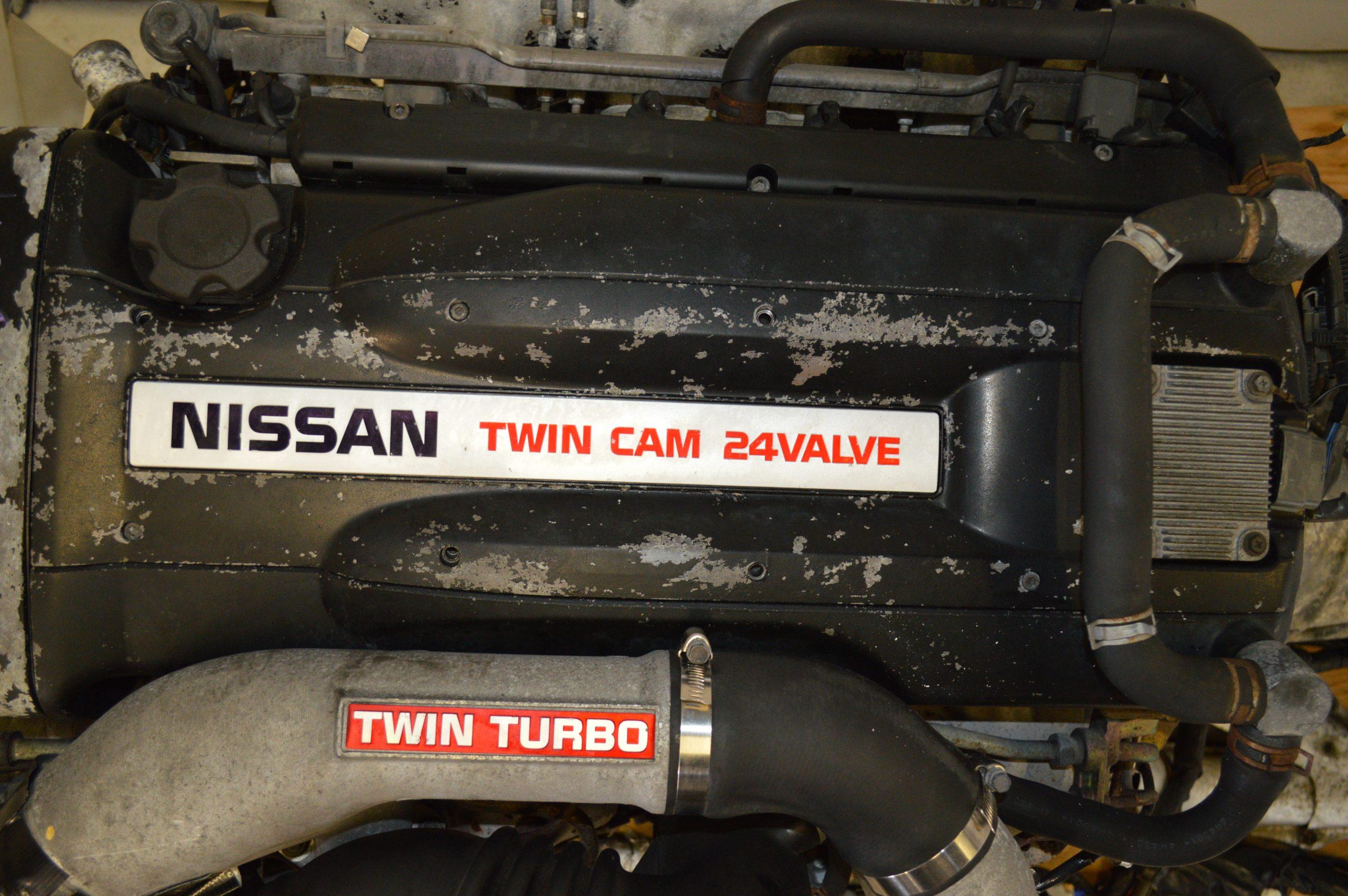 JDM NISSAN RB26DETT R32 SKYLINE TWIN TURBO ENGINE 5-SP MANUAL AWD TRANS, WIRING, ECU