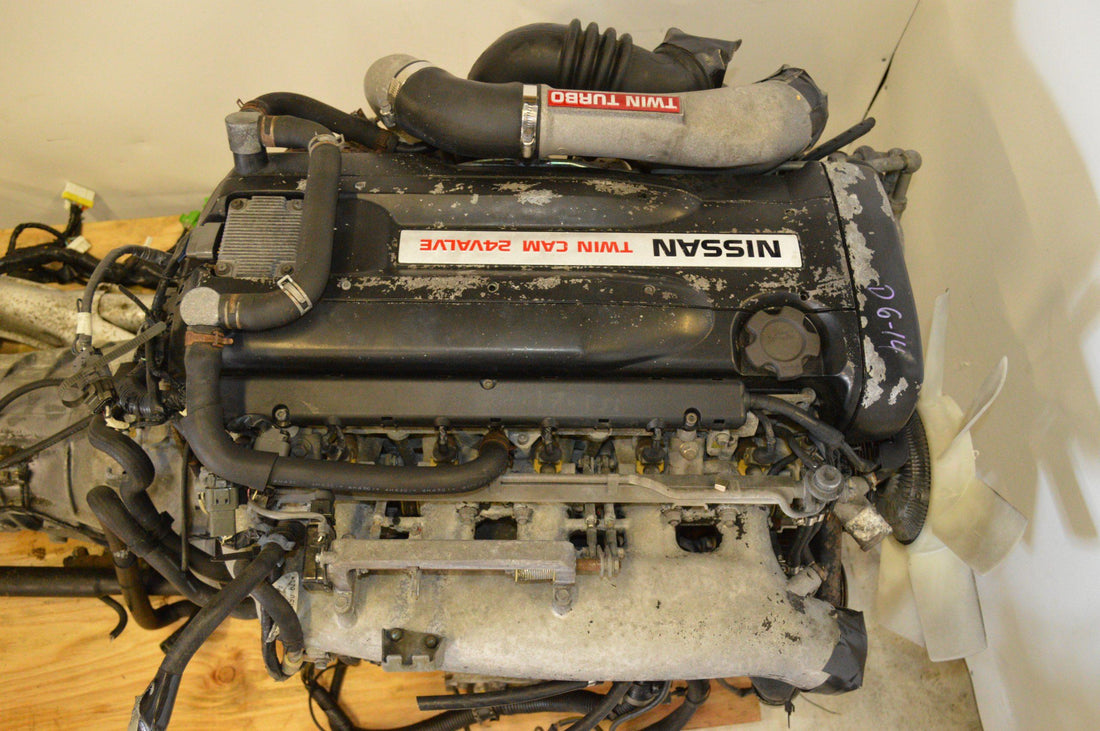 JDM NISSAN RB26DETT R32 SKYLINE TWIN TURBO ENGINE 5-SP MANUAL AWD TRANS, WIRING, ECU