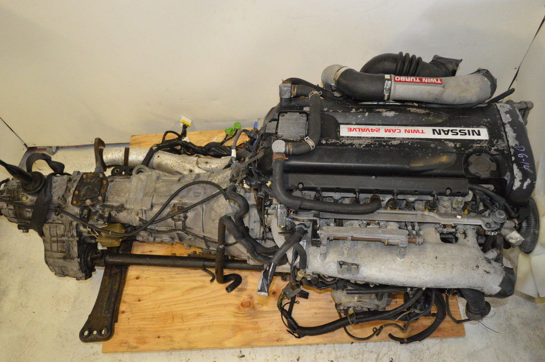 JDM NISSAN RB26DETT R32 SKYLINE TWIN TURBO ENGINE 5-SP MANUAL AWD TRANS, WIRING, ECU