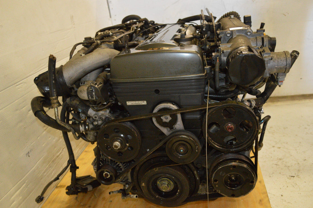JDM 2JZ-GTE NON VVTI 3.0L TWIN TURBO MOTOR WITH AUTO TRANSMISSION & ECU.