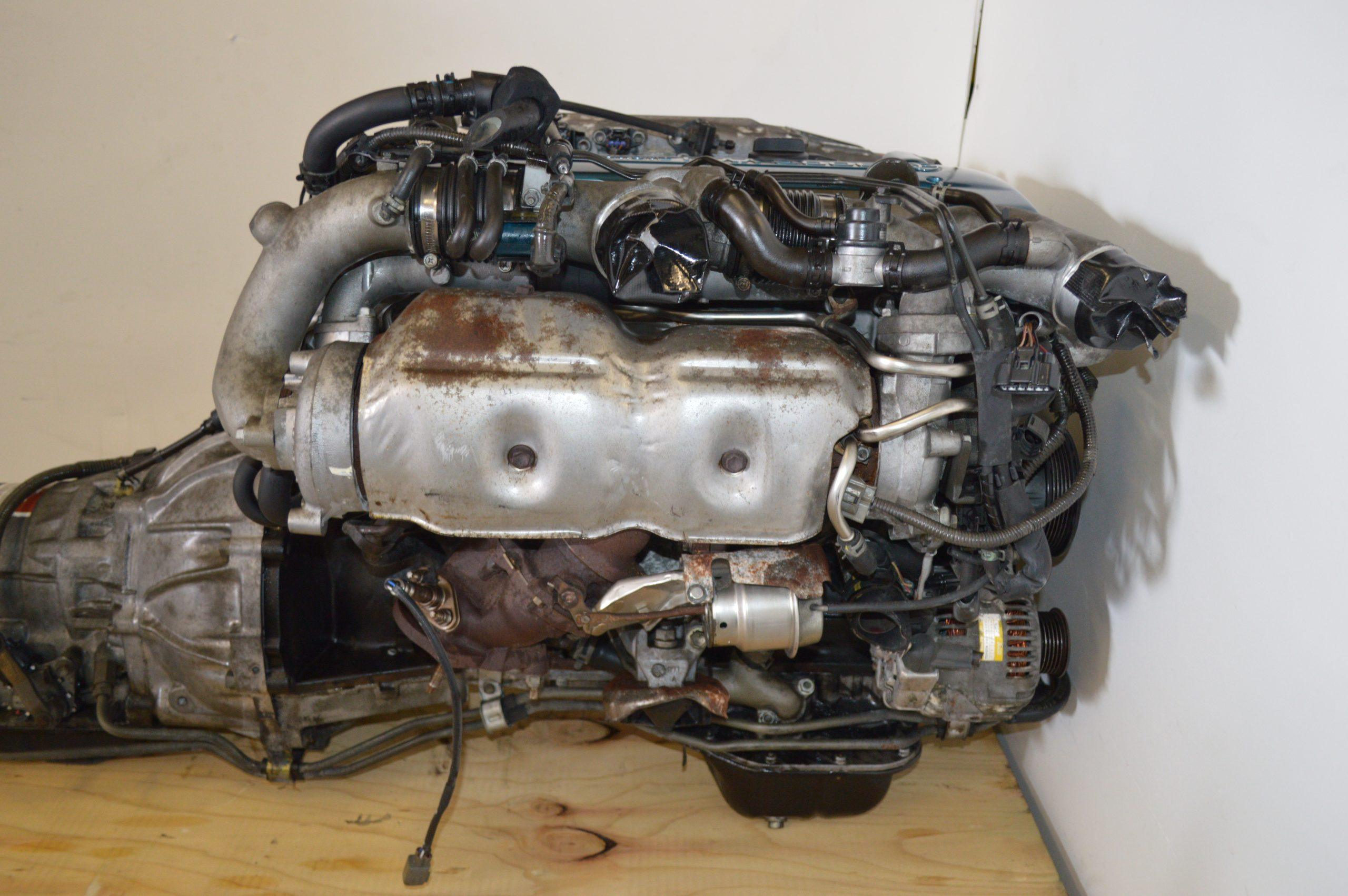 JDM 2JZ-GTE VVTI 3.0L TWIN TURBO MOTOR WITH AUTO TRANSMISSION & ECU.