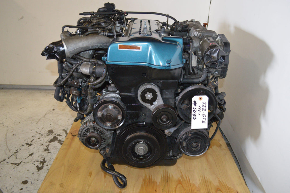 JDM 2JZ-GTE VVTI 3.0L TWIN TURBO MOTOR WITH AUTO TRANSMISSION & ECU.