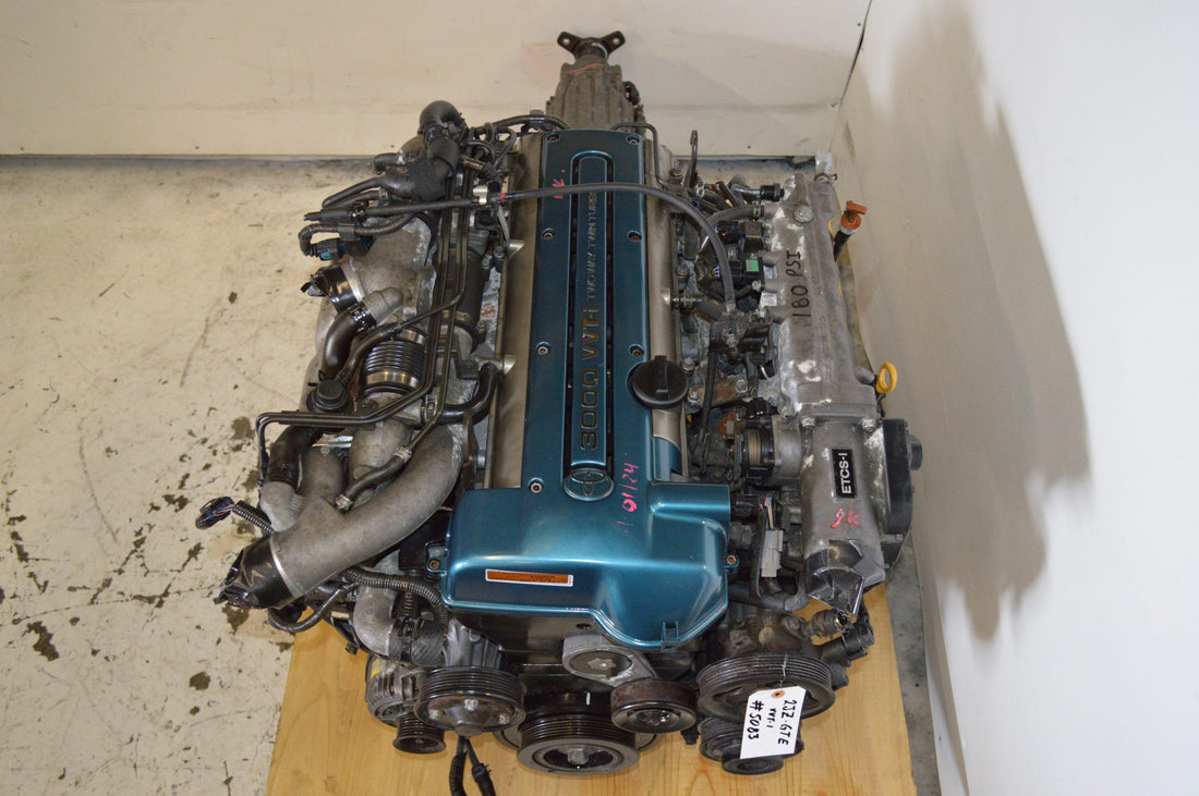 JDM 2JZ-GTE VVTI 3.0L TWIN TURBO MOTOR WITH AUTO TRANSMISSION & ECU.