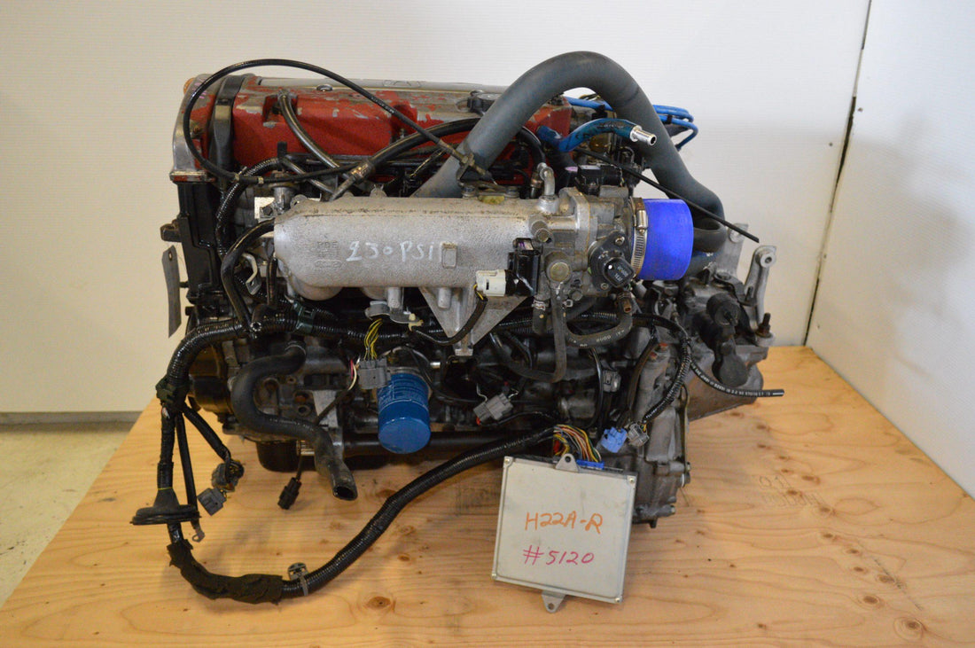 JDM 1997-2001 HONDA ACCORD EURO R H22A RED TOP WITH 5-SP LSD MANUAL TRANS ECU.