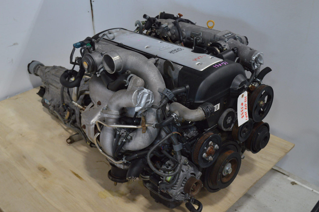 1JZ-GTE VVT-I TOYOTA TURBO ENGINE 2.5L JDM HIGH COMP MOTOR AUTO TRANS WIRIN ECU.