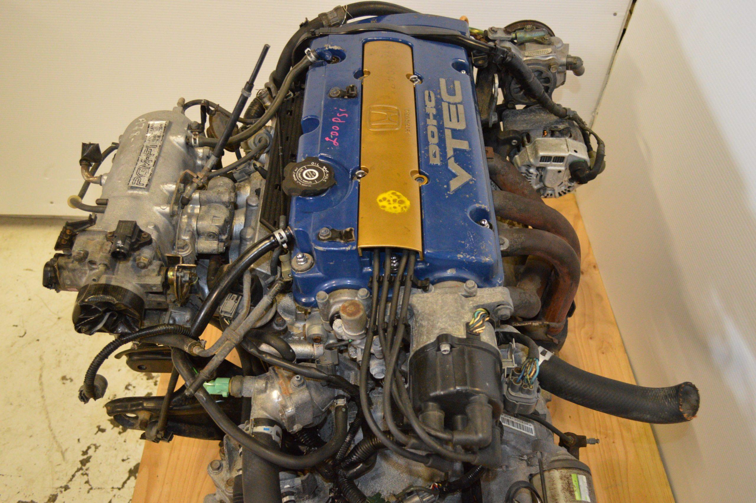 1992-1995 HONDA PRELUDE OBD1 H22A BLUE TOP ENGINE WITH 5-SP MANUAL TRANS ECU
