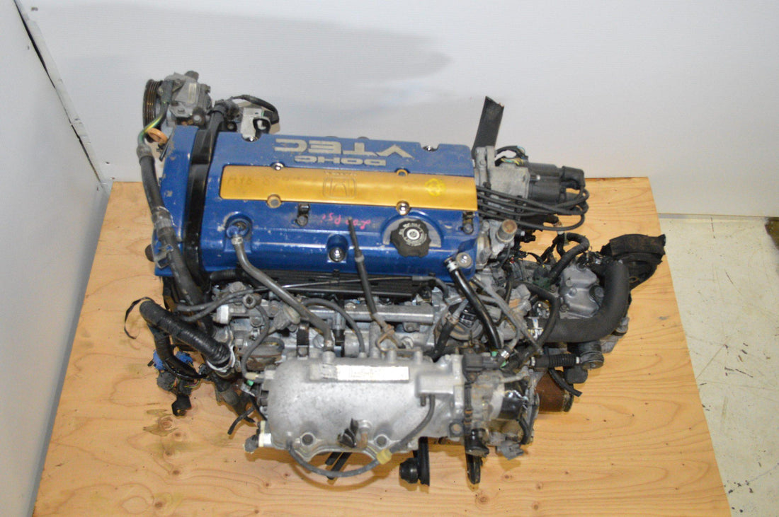 1992-1995 HONDA PRELUDE OBD1 H22A BLUE TOP ENGINE WITH 5-SP MANUAL TRANS ECU
