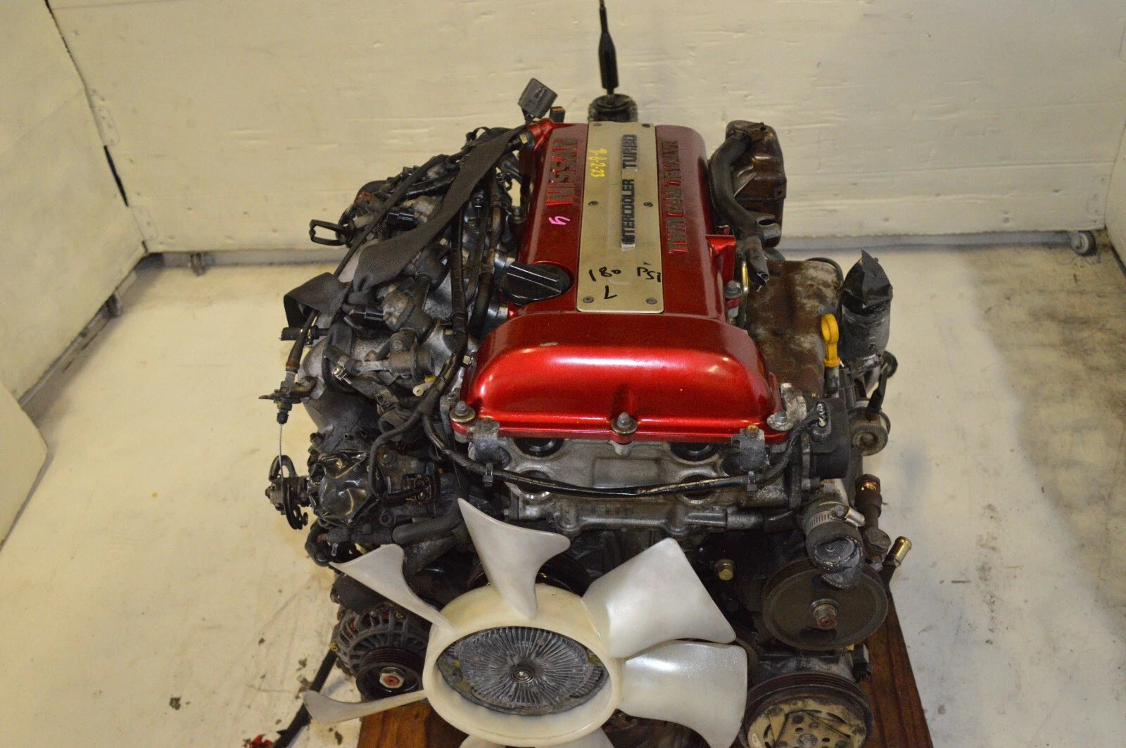 JDM NISSAN SILVIA SR20DET S13 2.0L RED TOP TURBO ENGINE 5 SPEED MANUAL TRANS ECU/MOTOR
